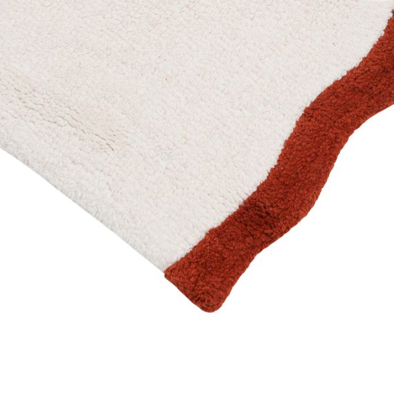 Коврик для ванной с кантом терракотового цвета из коллекции Trendy Ruffles, 50x80 см, Tkano, изображение 5