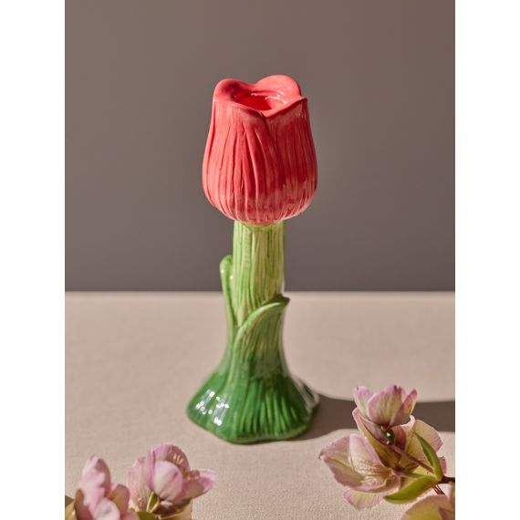 Подсвечник Floret красного цвета из коллекции Blossom, 18 см, Tkano, изображение 4