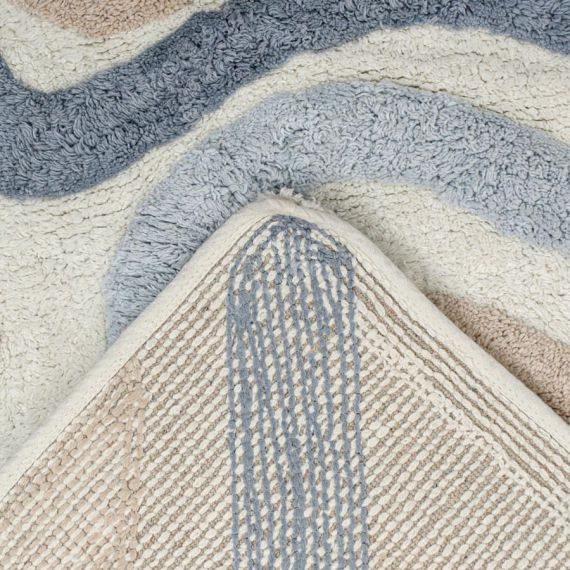 Коврик для ванной Flow серо-синего цвета из коллекции Ethnic, Tkano, изображение 8