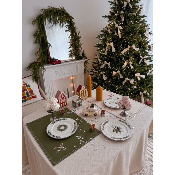 Набор из четырех тарелок Nordic winter из коллекции New Year Essential, ?23 см, Tkano, изображение 15