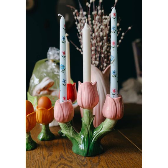Подсвечник Floret для трех свечей из коллекции Blossom, 20 см, Tkano, изображение 12