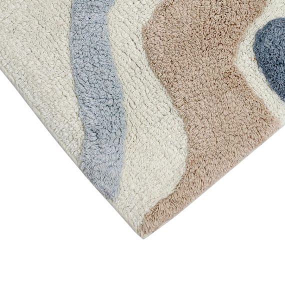 Коврик для ванной Flow серо-синего цвета из коллекции Ethnic, Tkano, изображение 6