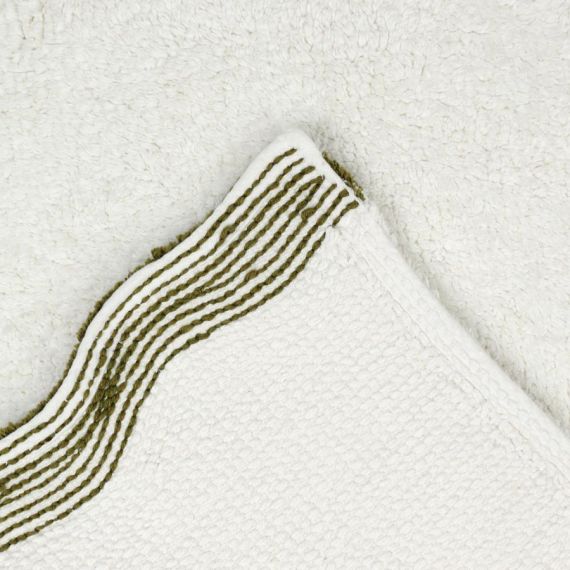 Коврик для ванной с кантом оливкового цвета из коллекции Trendy Ruffles, 50x80 см, Tkano, изображение 7