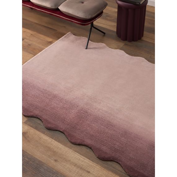 Ковер из шерсти Over Horizon цвета марсала из коллекции Trendy Ruffles, 120х180 см, Tkano, изображение 4