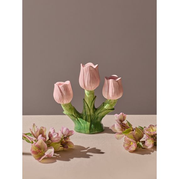 Подсвечник Floret для трех свечей из коллекции Blossom, 20 см, Tkano, изображение 9