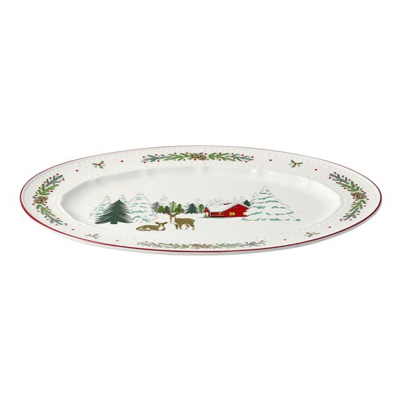 Блюдо сервировочное Nordic winter из коллекции New Year Essential, 34,6х24 см, Tkano, изображение 4