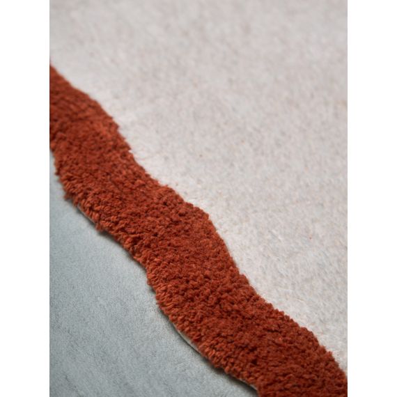 Коврик для ванной с кантом терракотового цвета из коллекции Trendy Ruffles, 50x80 см, Tkano, изображение 4