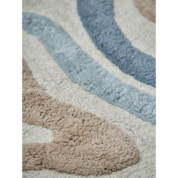 Коврик для ванной Flow серо-синего цвета из коллекции Ethnic, Tkano, изображение 5