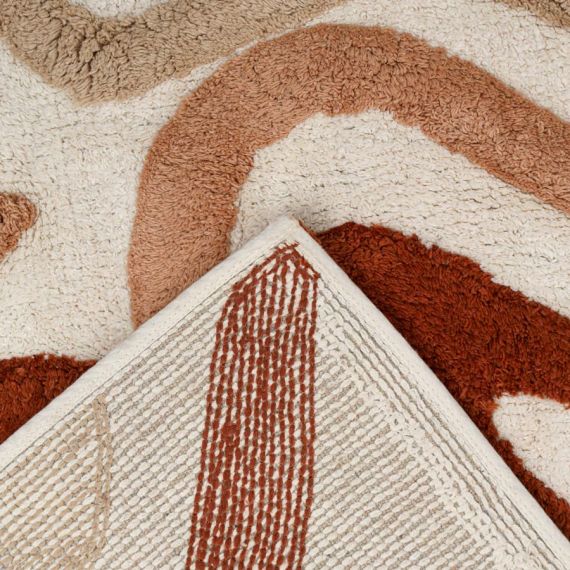 Коврик для ванной Flow терракотового цвета из коллекции Ethnic, Tkano, изображение 7