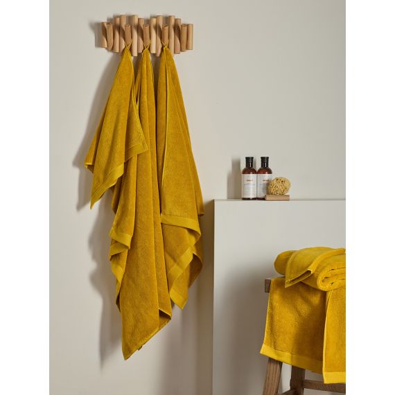Полотенце для рук цвета охры из коллекции Essential, 50х90 см, Tkano, изображение 6