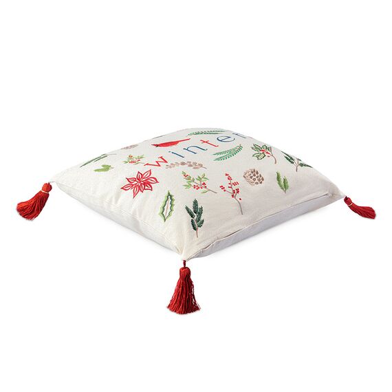 Подушка декоративная Зимняя песня из коллекции New Year Essentiall, 45x45см, Tkano, изображение 3