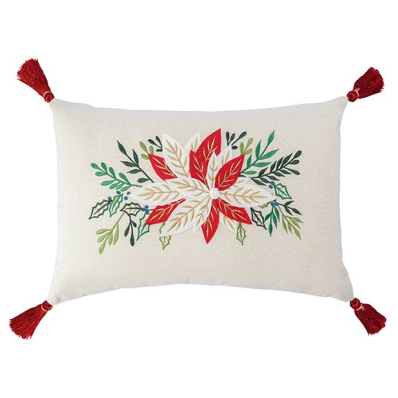 Подушка декоративная Зимний цветок из коллекции New Year Essential, 30x45см, Tkano