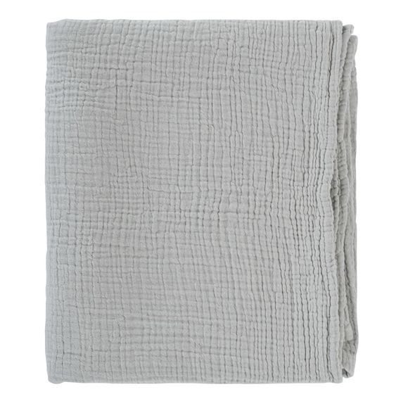 Одеяло из жатого хлопка серого цвета из коллекции Essential 90x120 см, Tkano