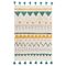 Ковер из хлопка с контрастным этническим орнаментом из коллекции Ethnic, 160x230 см, Tkano