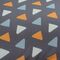 Комплект постельного белья из сатина мятного цвета с принтом Triangles из коллекции Wild, 200х220 см, Tkano, изображение 4