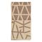Полотенце жаккардовое банное с авторским дизайном Geometry, коричнево-бежевое Wild, 70х140 см, Tkano, изображение 4