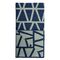 Полотенце жаккардовое банное с авторским дизайном Geometry серо-синее Wild, 70х140 см, Tkano, изображение 5