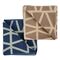 Полотенце жаккардовое банное с авторским дизайном Geometry серо-синее Wild, 70х140 см, Tkano, изображение 8