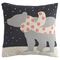 Подушка вязаная с новогодним рисунком Polar bear из коллекции New Year Essential, 45х45 см, Tkano