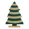 Декор новогодний Trendy stripes из джута и гофрированного картона из коллекции New Year Essential, Tkano