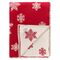 Плед из хлопка с новогодним рисунком Fluffy snowflakes из коллекции New Year Essential, 130х180 см, Tkano, изображение 6