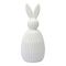 Декор из фарфора белого цвета Trendy Bunny из коллекции Essential, 12,5х12,5x30,5 см, Tkano