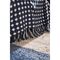 Покрывало из хлопка Polka dots темно-синего цвета из коллекции Essential, 230х250 см, Tkano, изображение 5