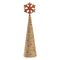 Декор новогодний Knitted Christmas из джута и гофрированного картона из коллекции New Year Essential, красный, Tkano