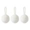Набор ёлочных украшений Fluffy white из коллекции New Year Essential, 3 шт., Tkano