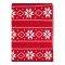 Плед из хлопка с новогодним рисунком Frostwork из коллекции New Year Essential, 130x180 см, Tkano