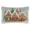 Подушка вязаная с новогодним рисунком Christmas Village из коллекции New Year Essential, 40x60 см, Tkano