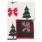 Плед из хлопка с новогодним рисунком Christmas Bows из коллекции New Year Essential, 130x180 см, Tkano, изображение 3