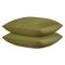 Набор наволочек из премиального сатина оливкового цвета из коллекции Essential, 70х70 см, Tkano