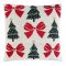 Подушка вязаная с новогодним рисунком Christmas Bows из коллекции New Year Essential, 45x45 см, Tkano