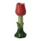 Подсвечник Floret красного цвета из коллекции Blossom, 18 см, Tkano