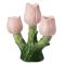 Подсвечник Floret для трех свечей из коллекции Blossom, 20 см, Tkano