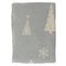 Плед из хлопка с новогодним рисунком Christmas tree из коллекции New Year Essential, 130х180 см, Tkano