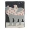 Плед из хлопка с новогодним рисунком Polar bear из коллекции New Year Essential, 130х180 см, Tkano